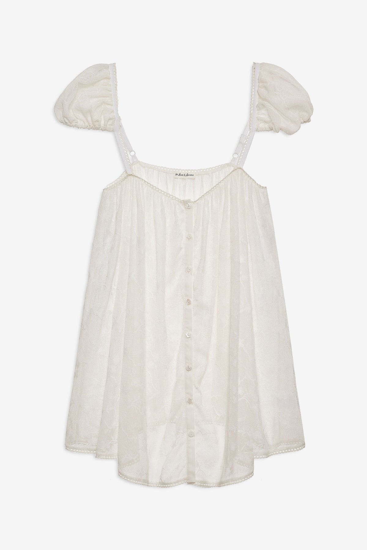 Brooks Coverup Mini Dress Natural - For Love & Lemons