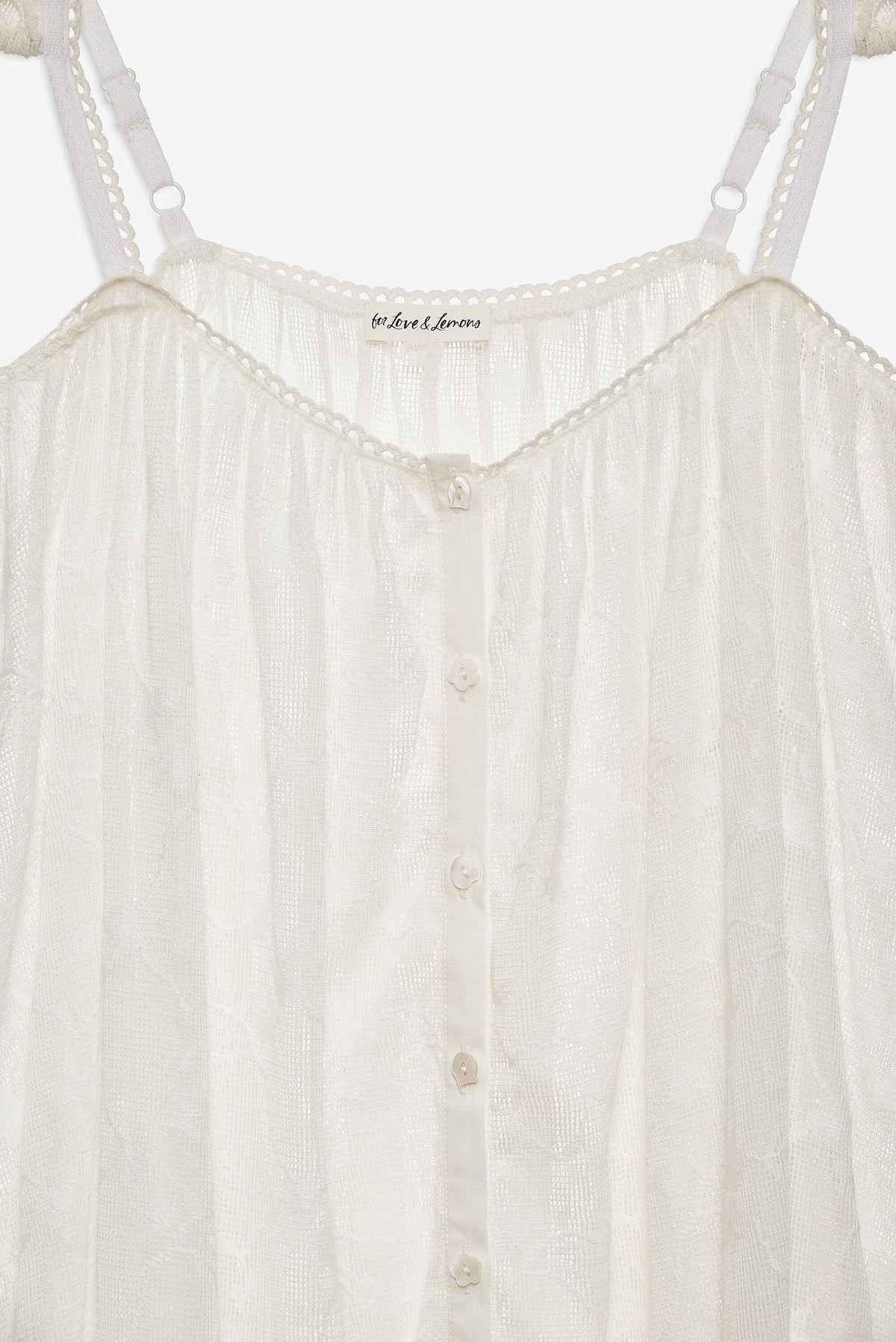 Brooks Coverup Mini Dress Natural - For Love & Lemons