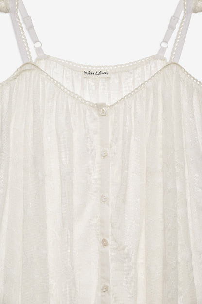 Brooks Coverup Mini Dress Natural - For Love & Lemons