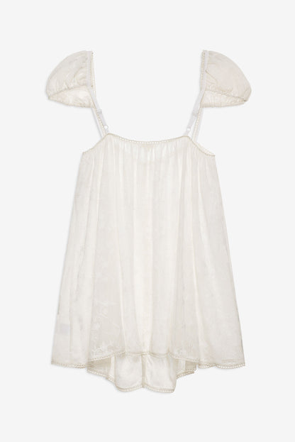 Brooks Coverup Mini Dress Natural - For Love & Lemons
