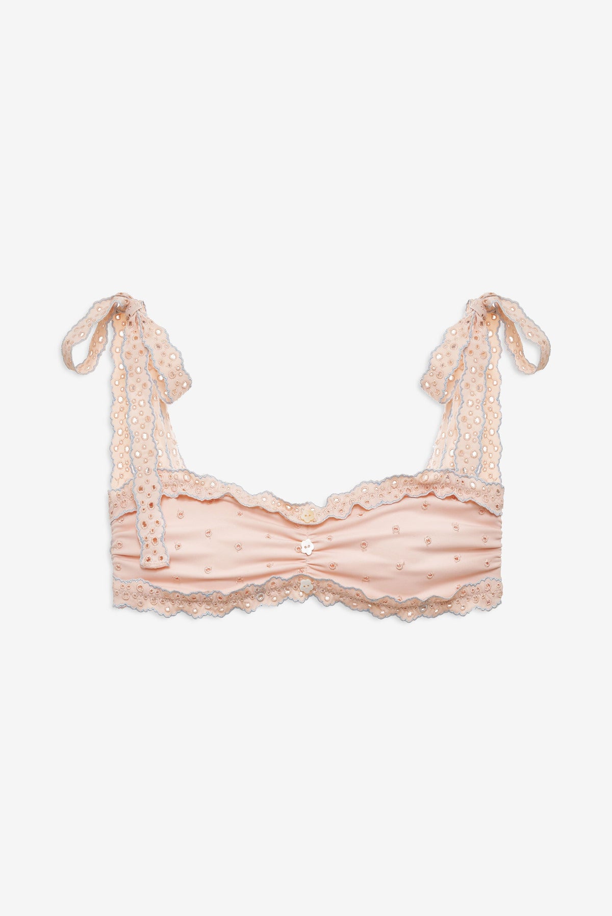 Alison Bandeau Bikini Top Peach - For Love & Lemons