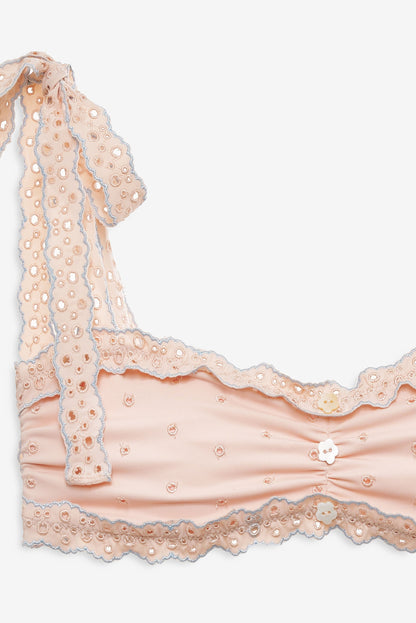 Alison Bandeau Bikini Top Peach - For Love & Lemons