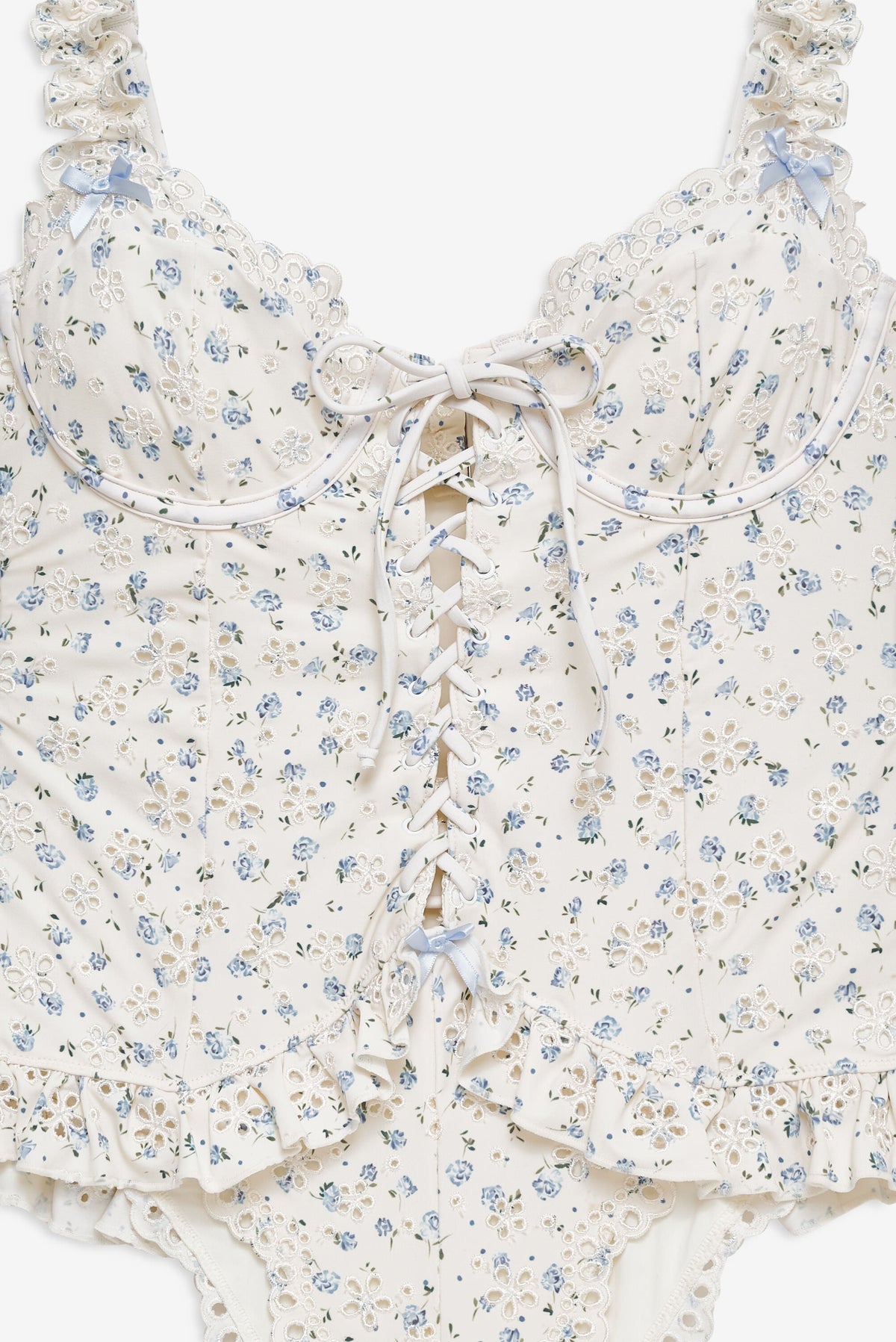 Daisy One Piece Swimsuit Vintage Cream - For Love & Lemons