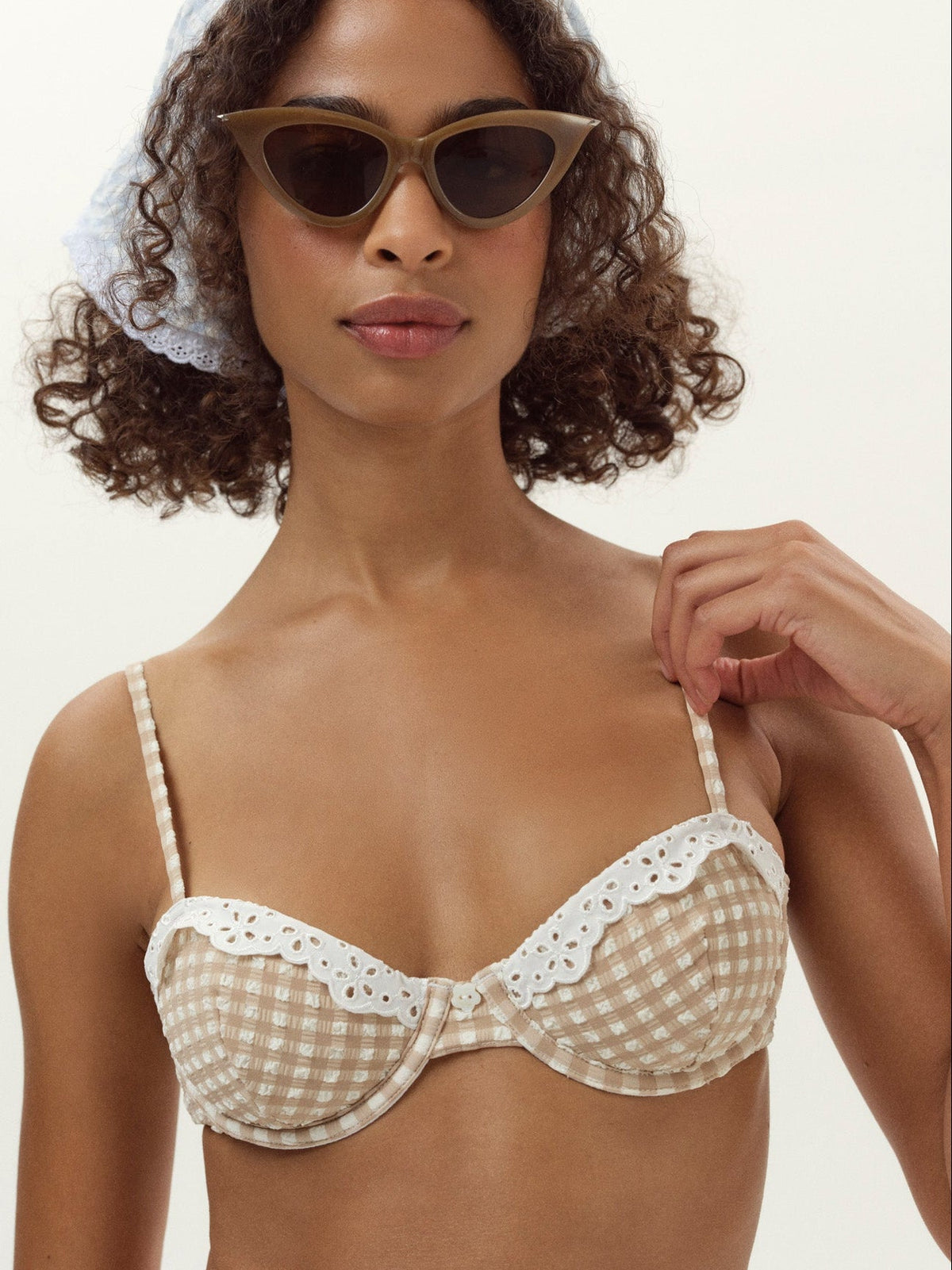 Vera Bikini Top Tan - For Love & Lemons