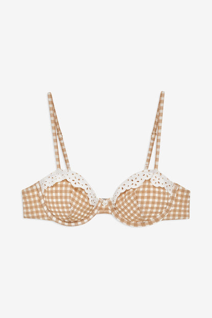 Vera Bikini Top Tan - For Love & Lemons