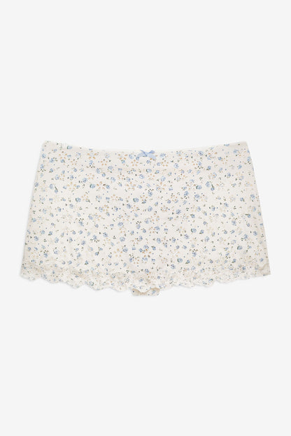 Nakia Swim Skort Vintage Cream - For Love & Lemons