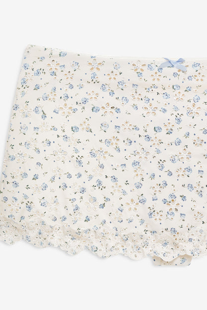 Nakia Swim Skort Vintage Cream - For Love & Lemons
