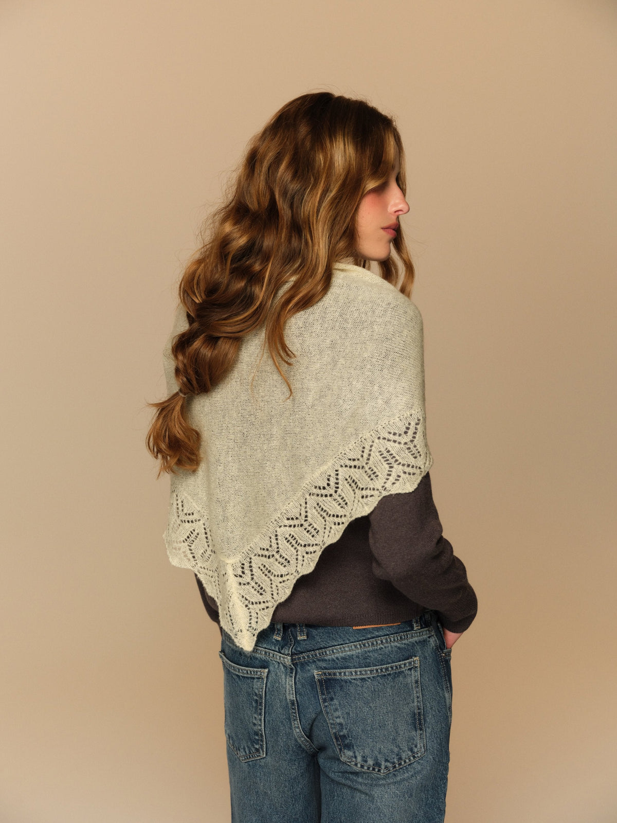 Cressida Shawl Cream - For Love & Lemons