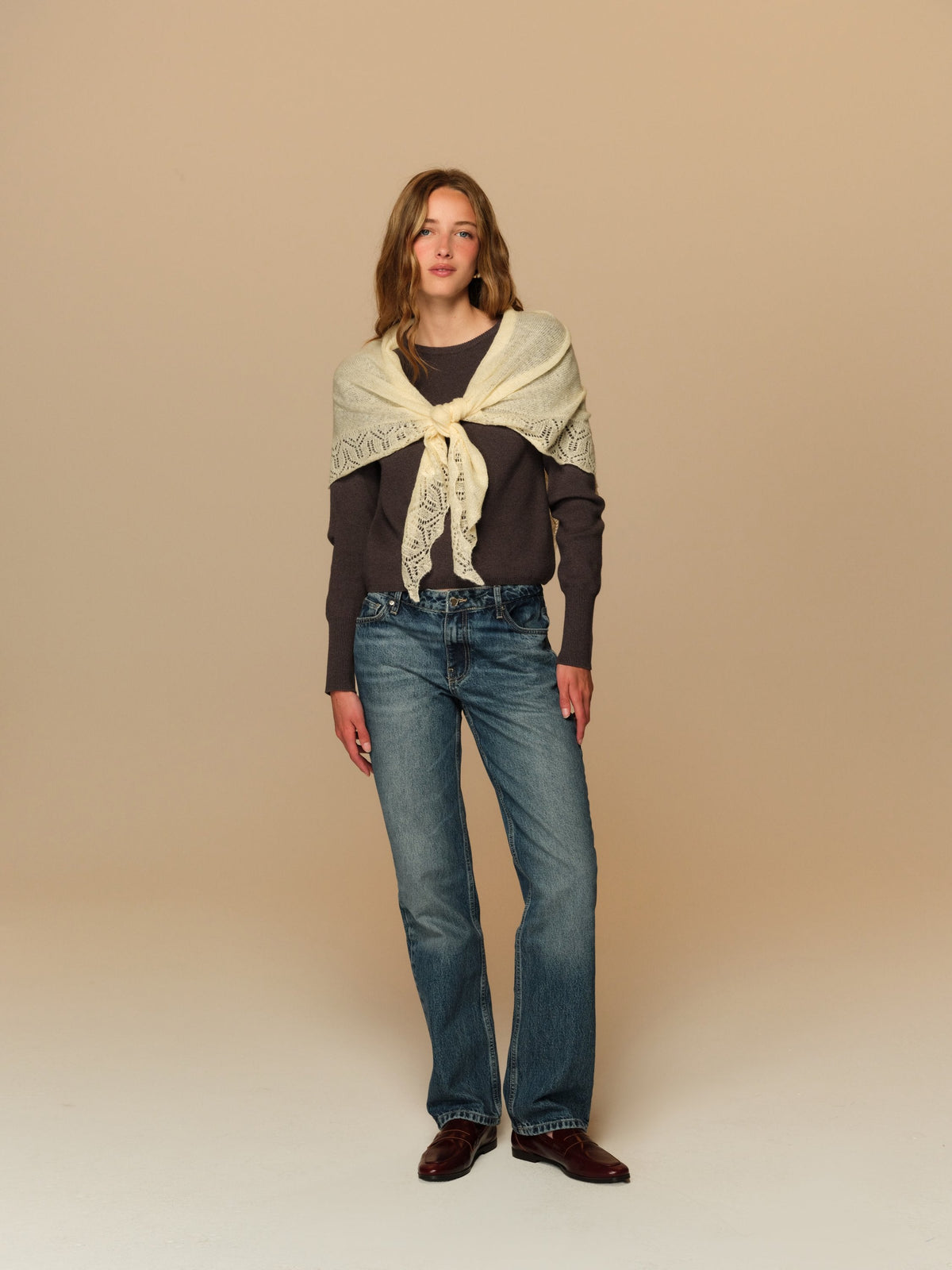Cressida Shawl Cream - For Love & Lemons