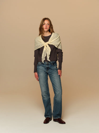 Cressida Shawl Cream - For Love & Lemons