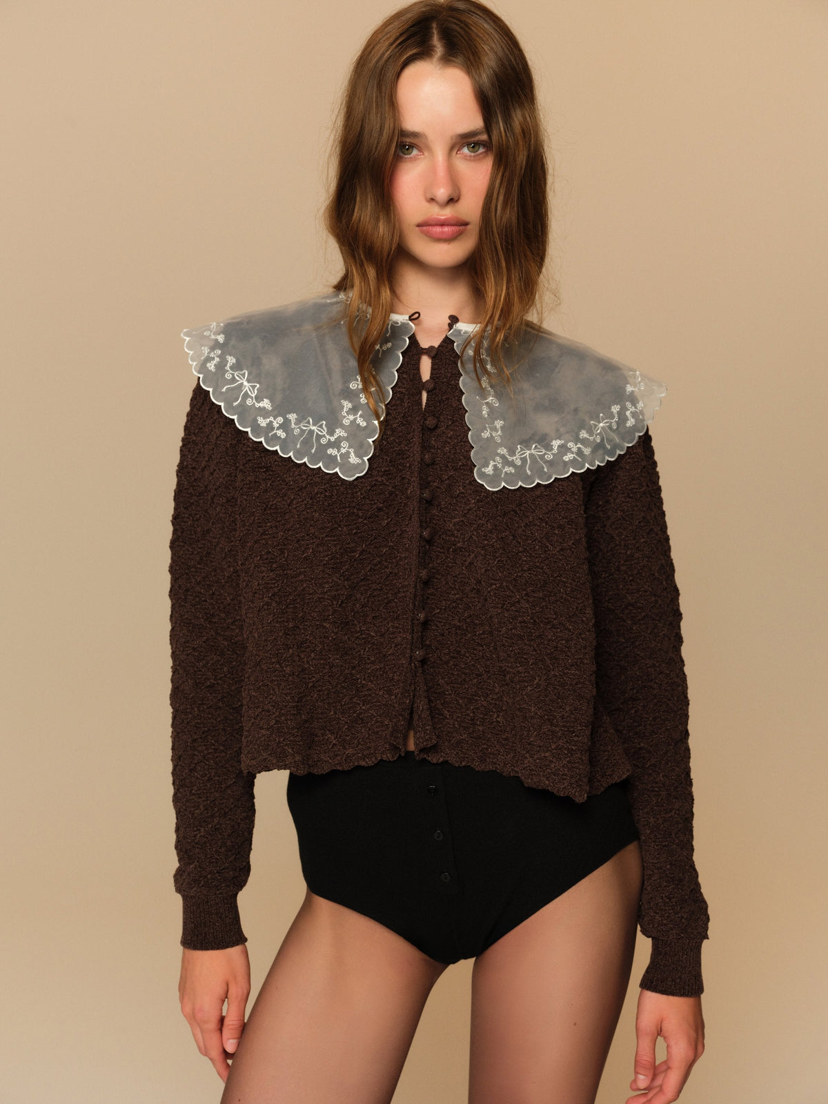 Zoey Top Dark Chocolate - For Love & Lemons