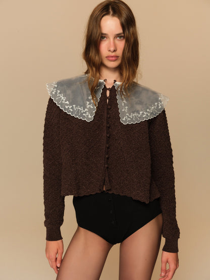 Zoey Top Dark Chocolate - For Love & Lemons