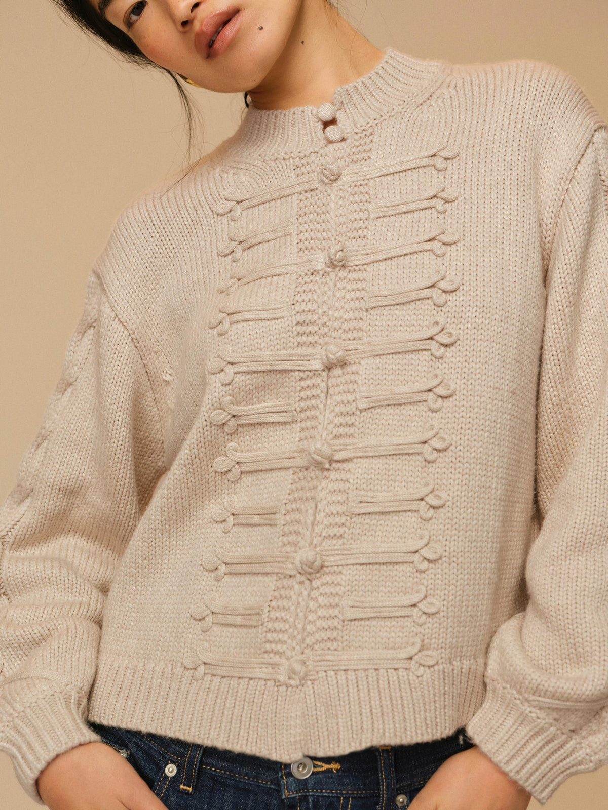 Shasha Cardigan Cream - For Love & Lemons