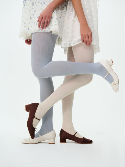 Ribbed Tights Blue - For Love & Lemons