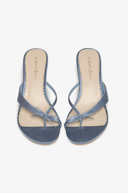 Silk Elea Heel Blue - For Love & Lemons