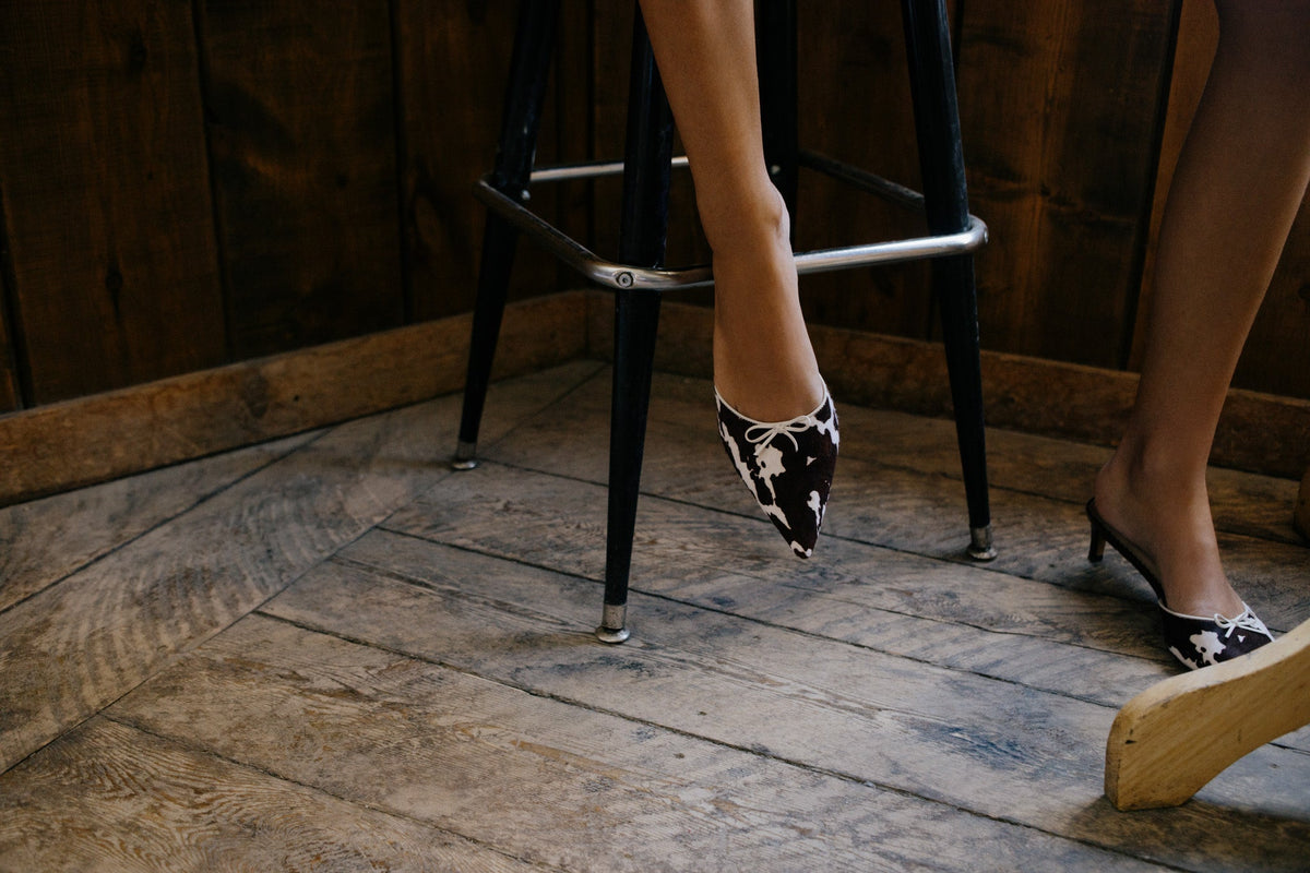 Dakota Calf Hair Mule Brown - For Love & Lemons