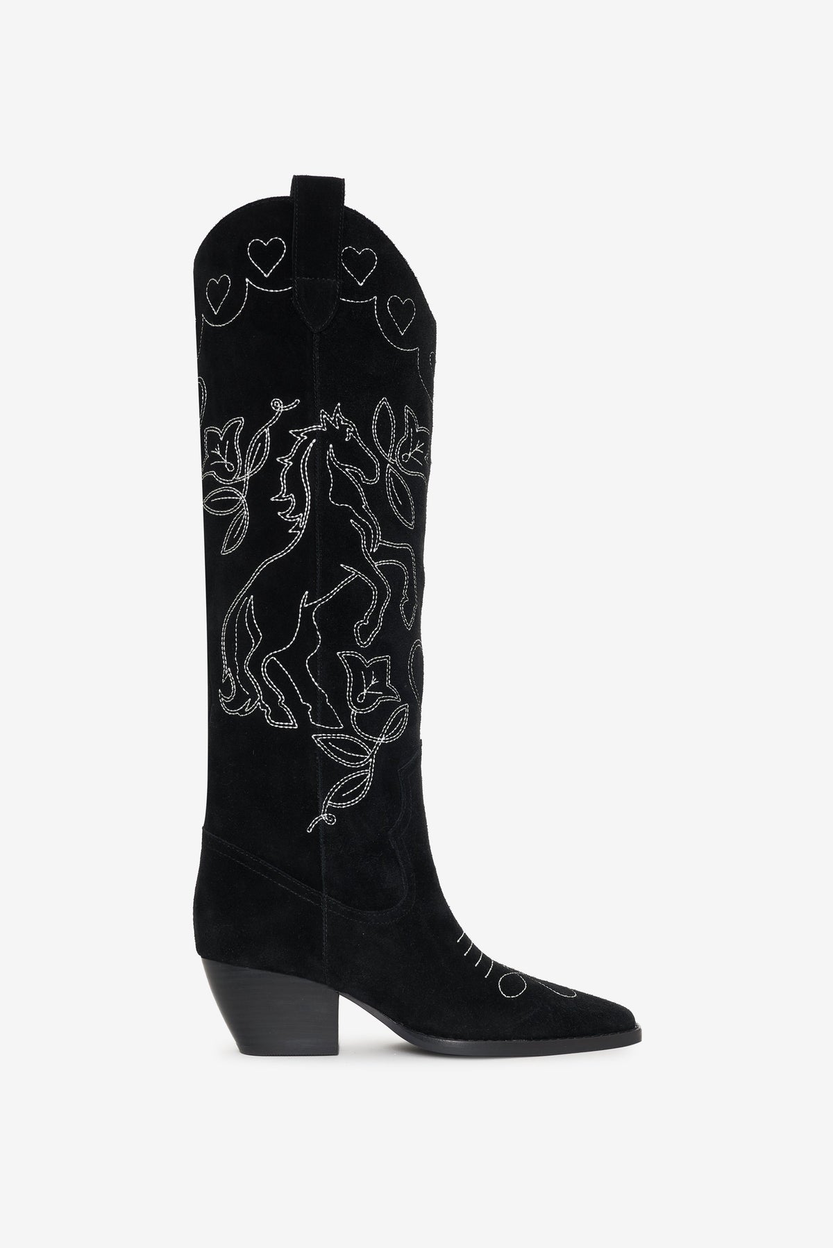 Willa Cowboy Boot Black - For Love & Lemons