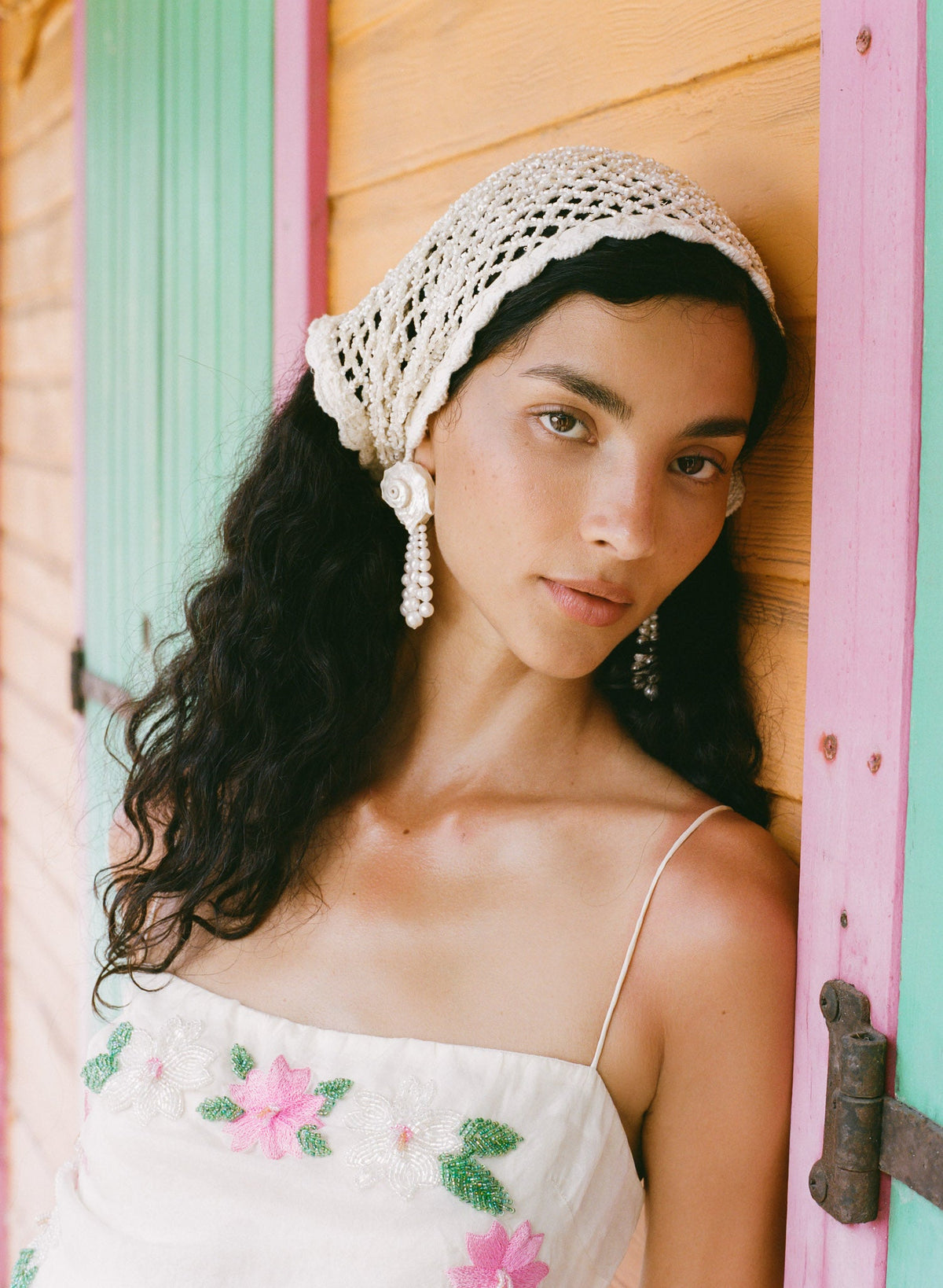 Tidal Treasure Earrings White - For Love & Lemons