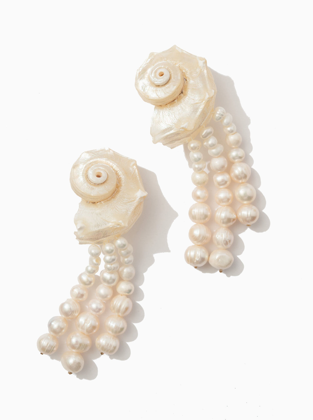 Tidal Treasure Earrings White - For Love & Lemons
