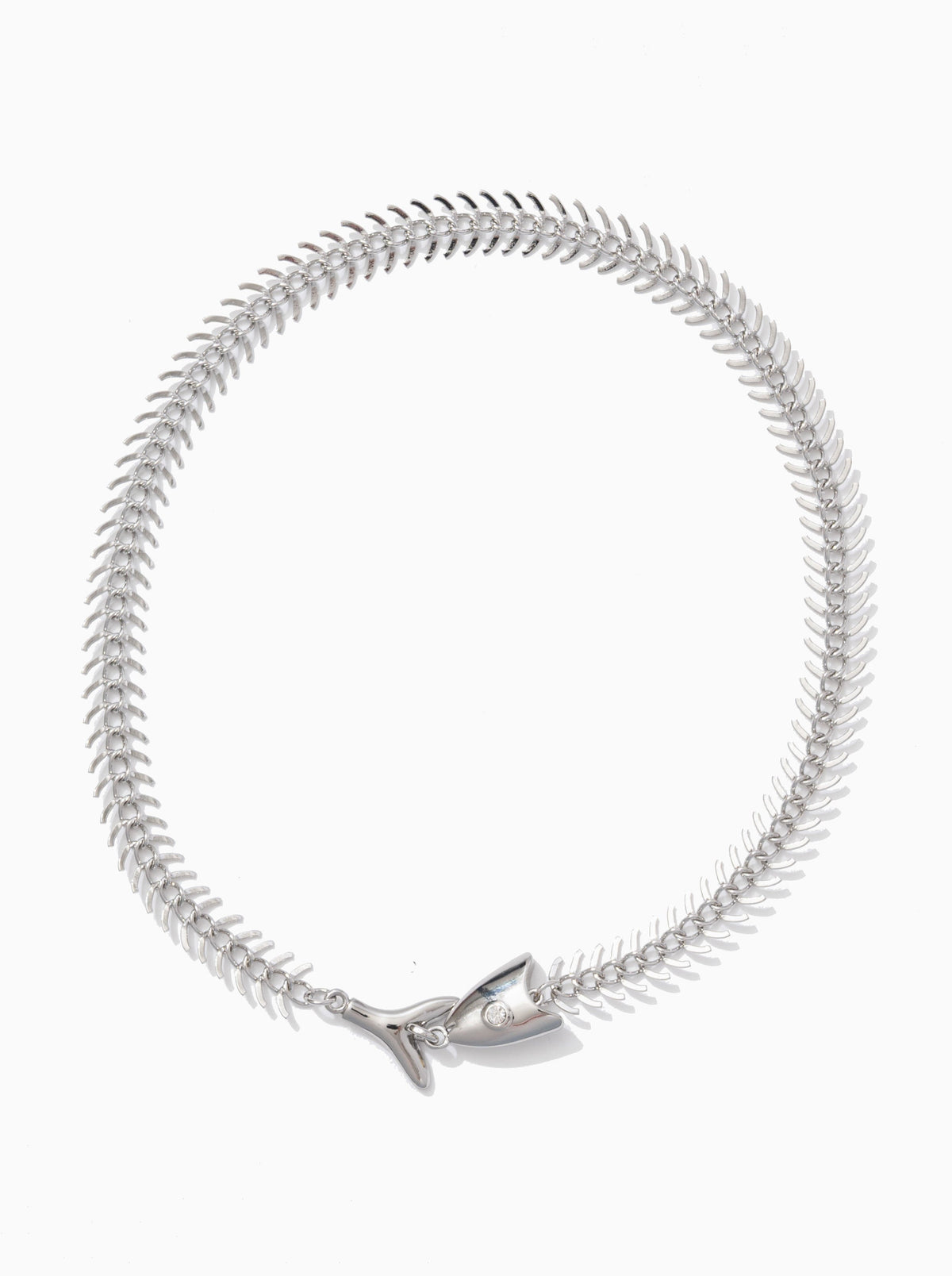 Off the Hook Necklace Silver - For Love & Lemons