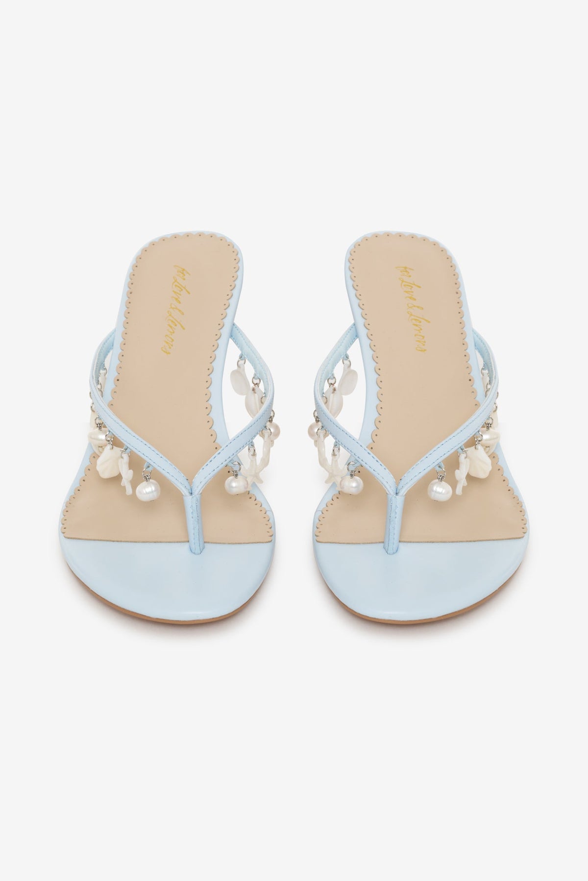 Sailor Charm Thong Heel Blue - For Love & Lemons