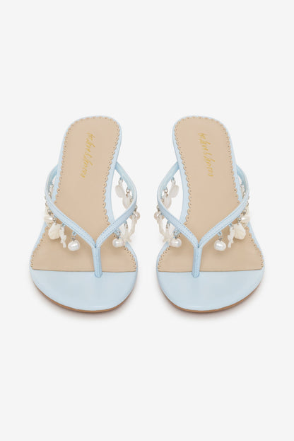 Sailor Charm Thong Heel Blue - For Love & Lemons