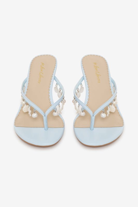 Sailor Charm Thong Heel Blue - For Love & Lemons