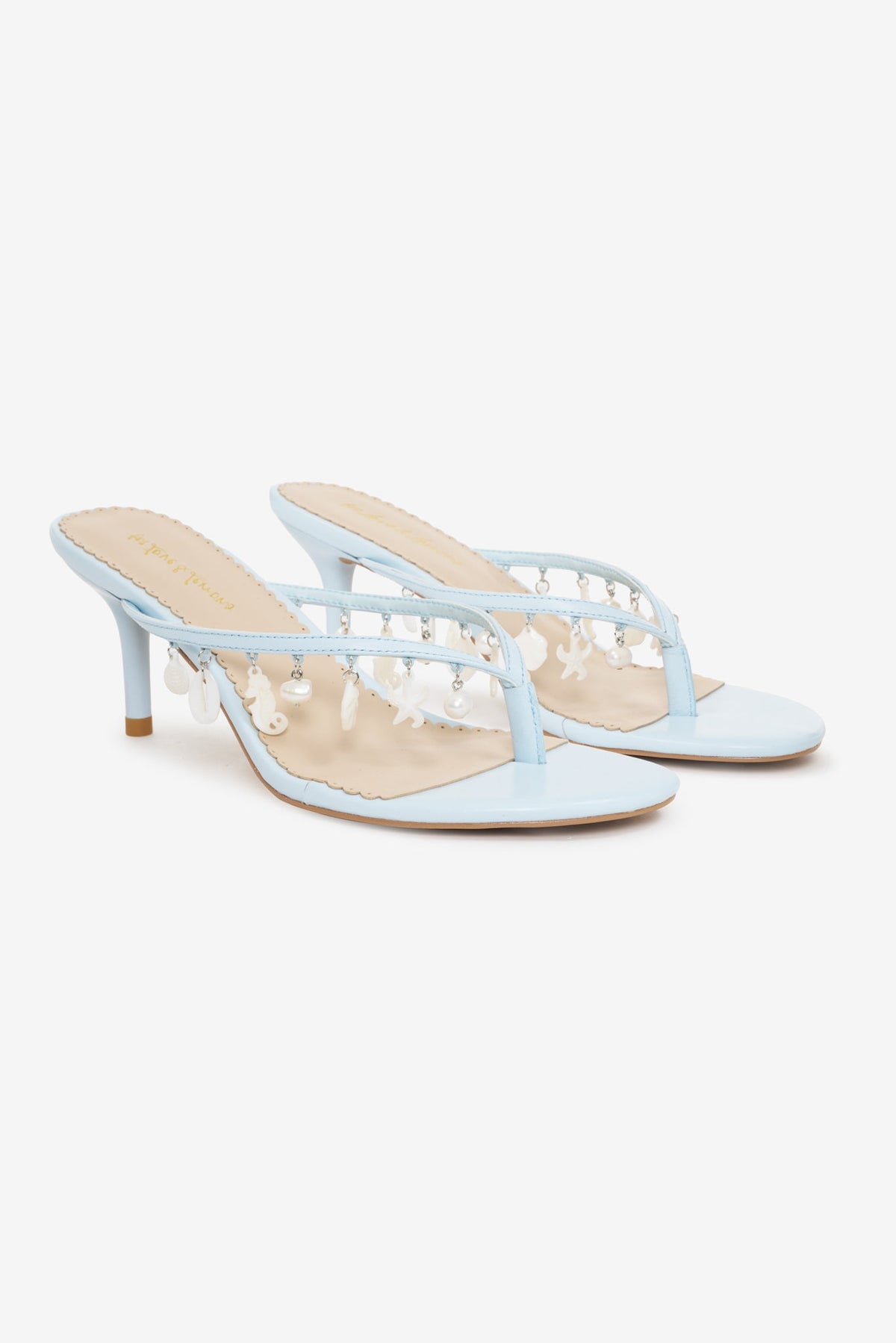 Sailor Charm Thong Heel Blue - For Love & Lemons