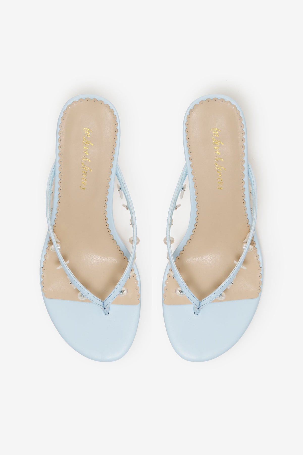 Sailor Charm Thong Heel Blue - For Love & Lemons