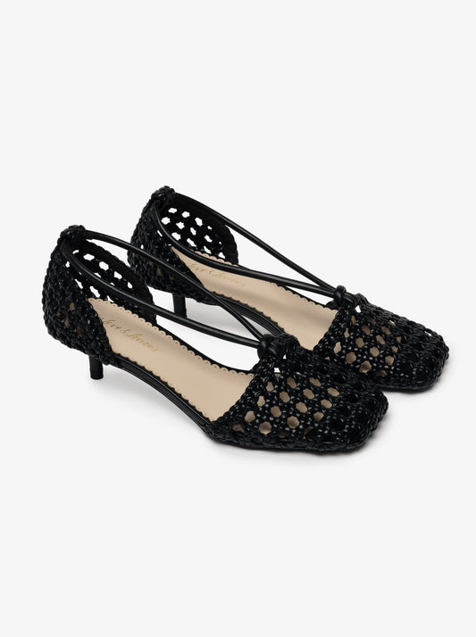 Marley Woven Heel Black - For Love & Lemons