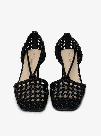Marley Woven Heel Black - For Love & Lemons