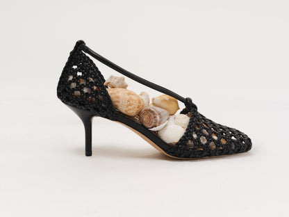 Marley Woven Heel Black - For Love & Lemons