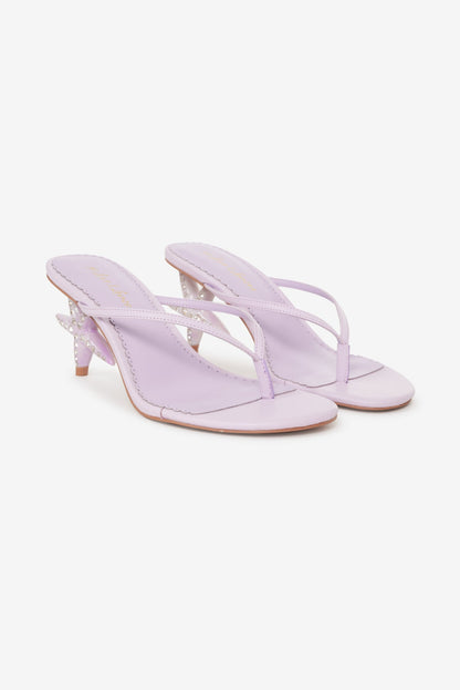 Soleil Starfish Thong Heel Lilac - For Love & Lemons