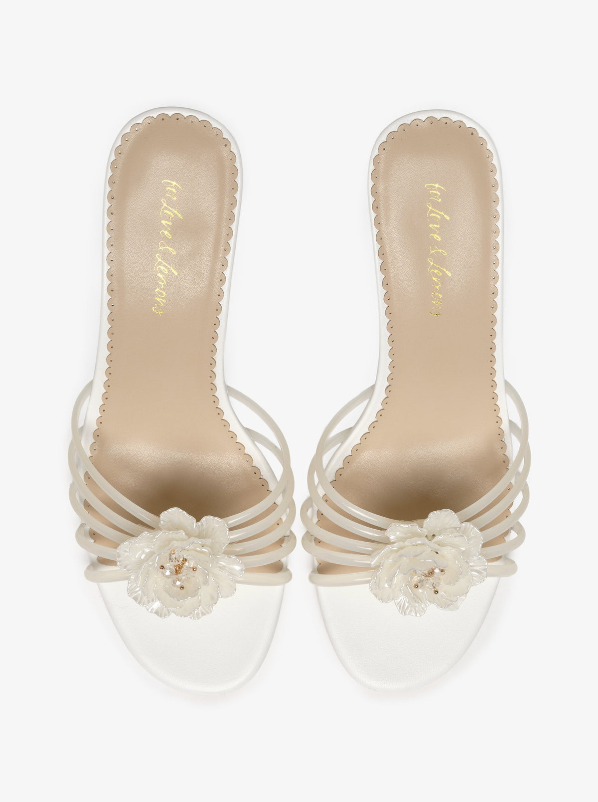 Paloma Flower Jelly Heel White - For Love & Lemons