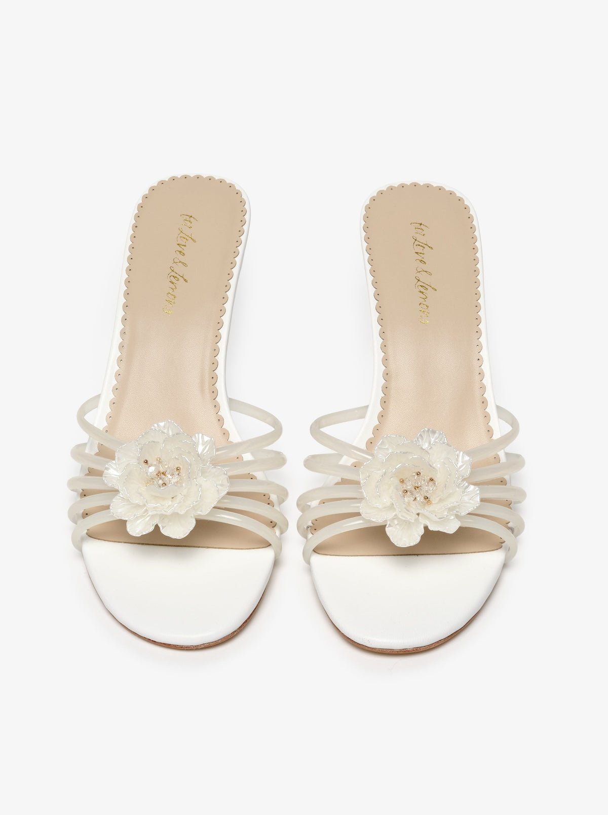 Paloma Flower Jelly Heel White - For Love & Lemons