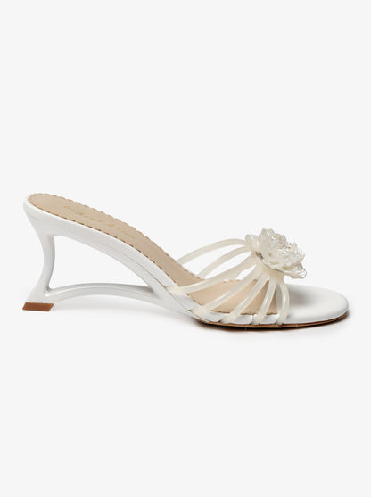 Paloma Flower Jelly Heel White - For Love & Lemons