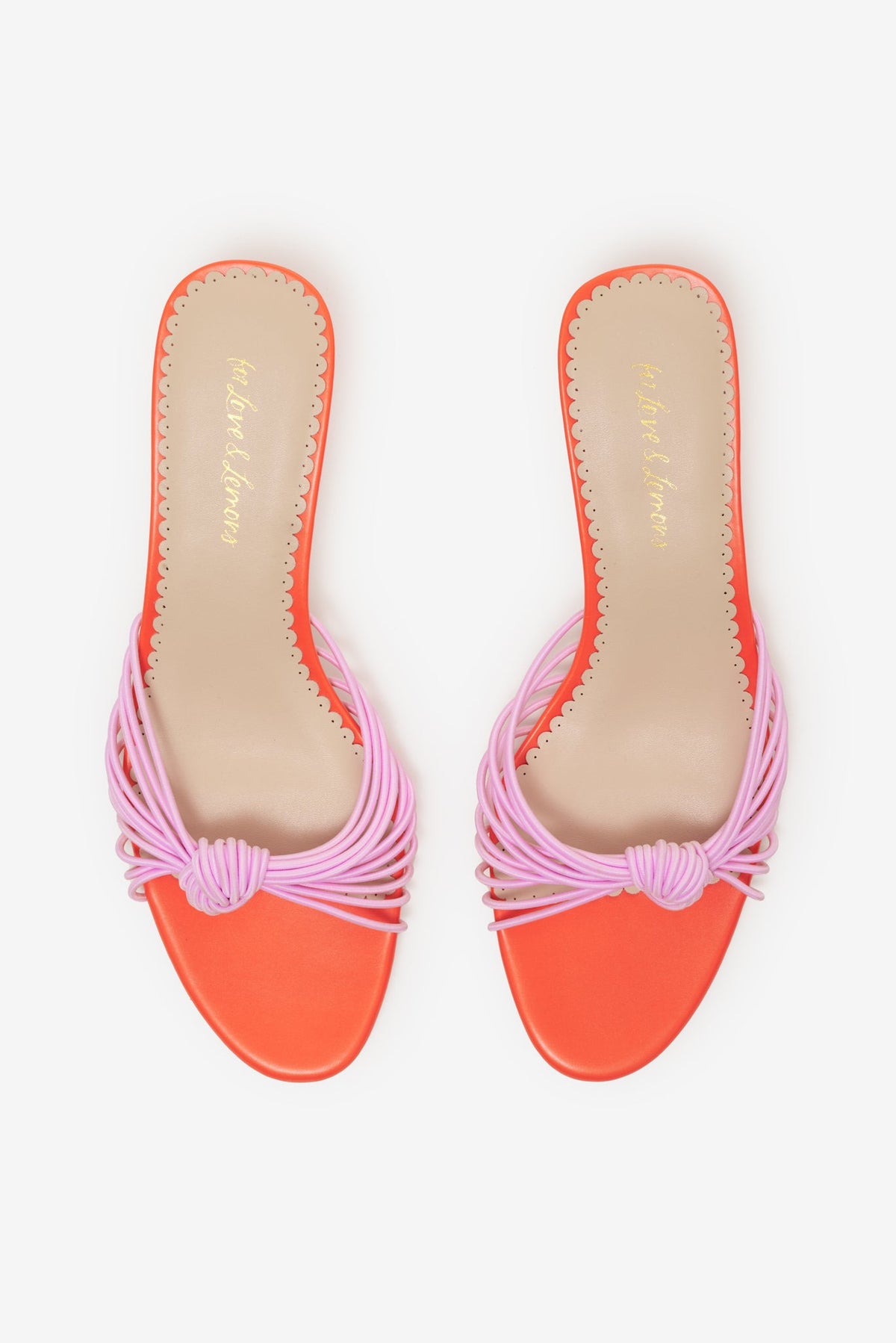 Cleo Strappy Heel Orange - For Love & Lemons