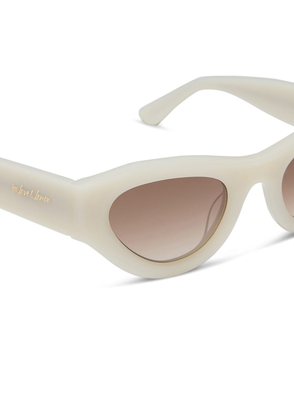 Lucy Cat-Eye Sunglasses Cream - For Love & Lemons