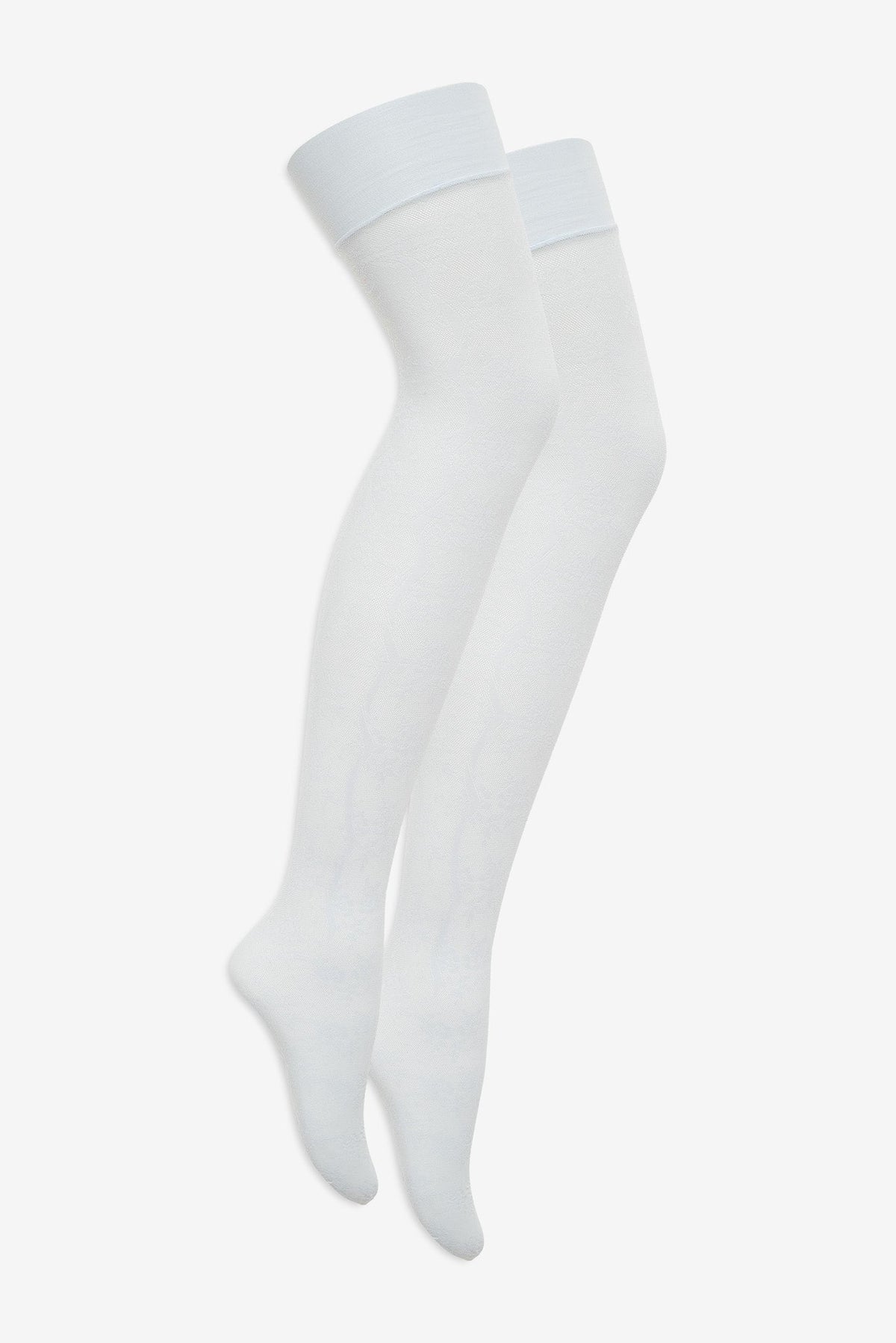 Lily Thigh High Stockings Blue - For Love & Lemons