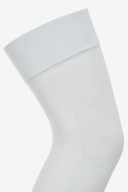 Lily Thigh High Stockings Blue - For Love & Lemons