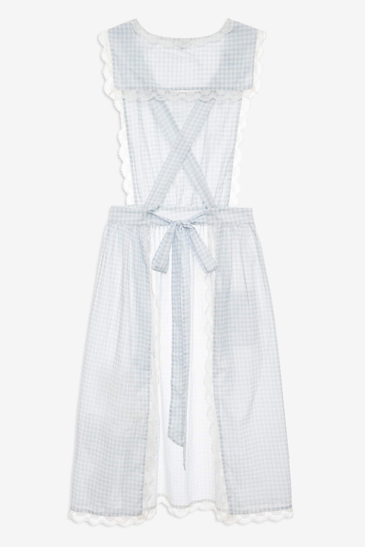 Bluebell Gingham Apron Blue - For Love & Lemons