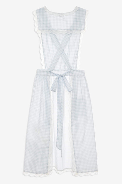 Bluebell Gingham Apron Blue - For Love & Lemons