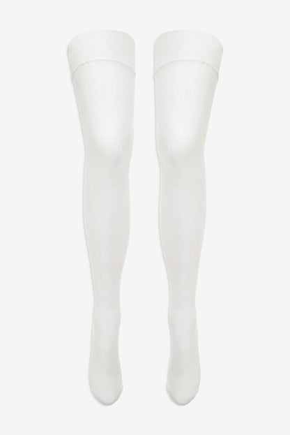 Lily Thigh High Stockings White - For Love & Lemons