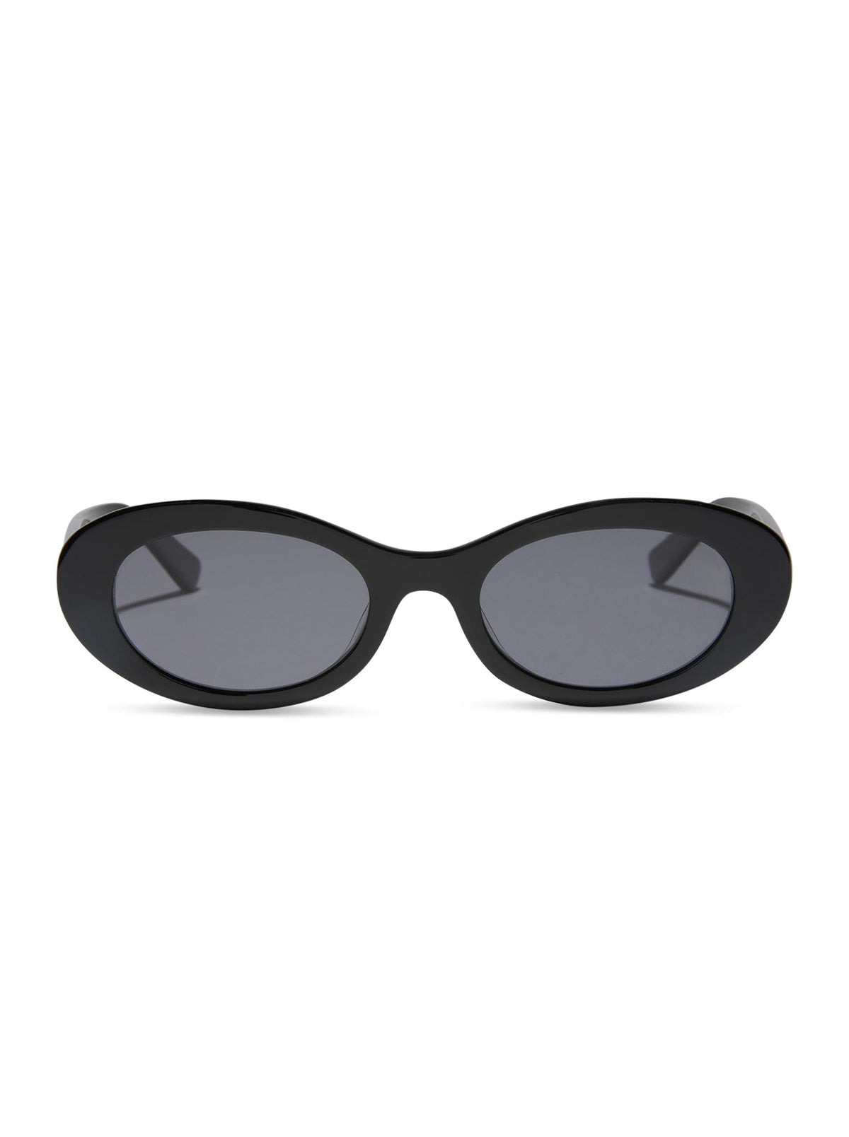 Sabrina Oval Sunglasses Black - For Love & Lemons