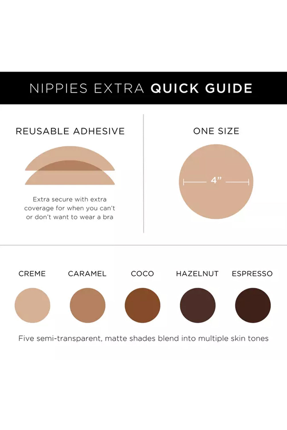 Nippies Skin Adhesive Covers Hazelnut - For Love & Lemons