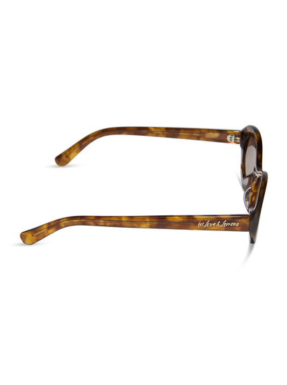Sabrina Oval Sunglasses Brown - For Love & Lemons
