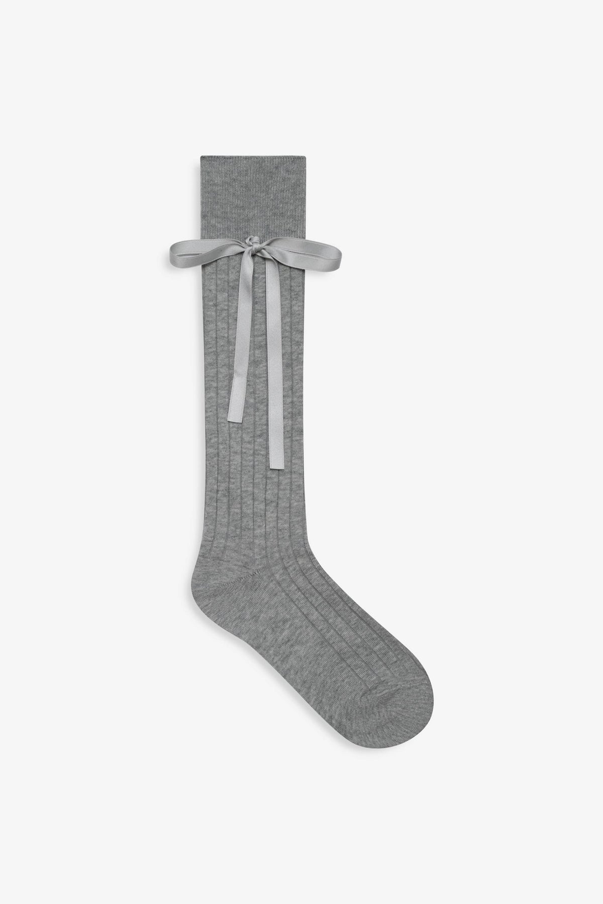 Knee-High Bow Socks Grey - For Love & Lemons