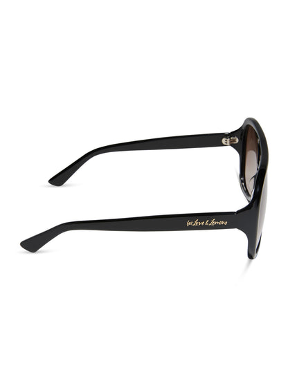 Pauline Aviator Sunglasses Black - For Love & Lemons