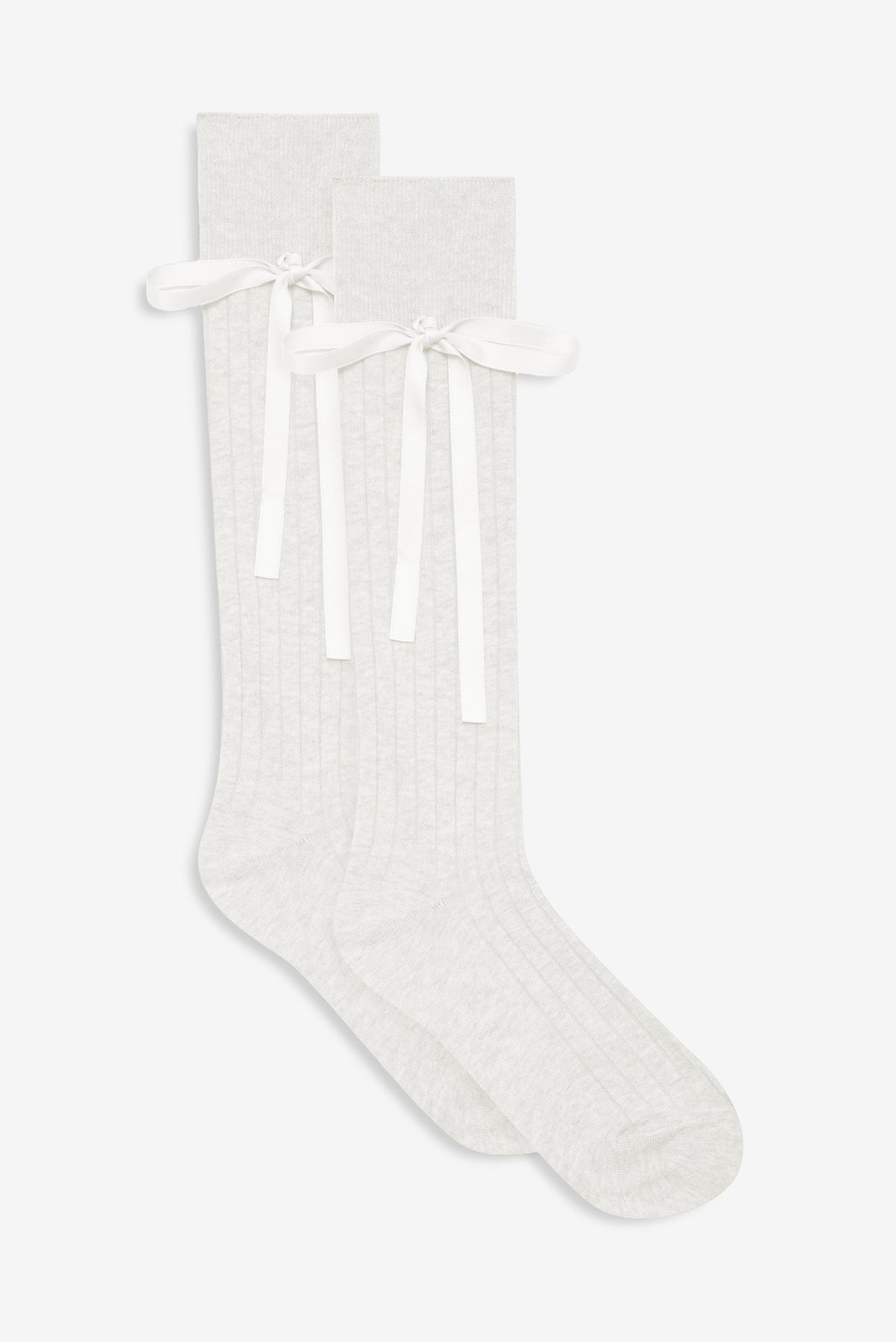 Knee-High Bow Socks Cream - For Love & Lemons