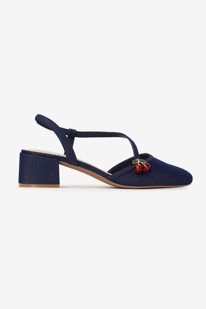 Charis Block Heel Denim - For Love & Lemons